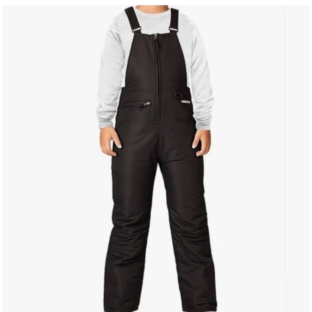 Arctix Youth Kids Size M Black Insulated Snow Ski Bib Overalls